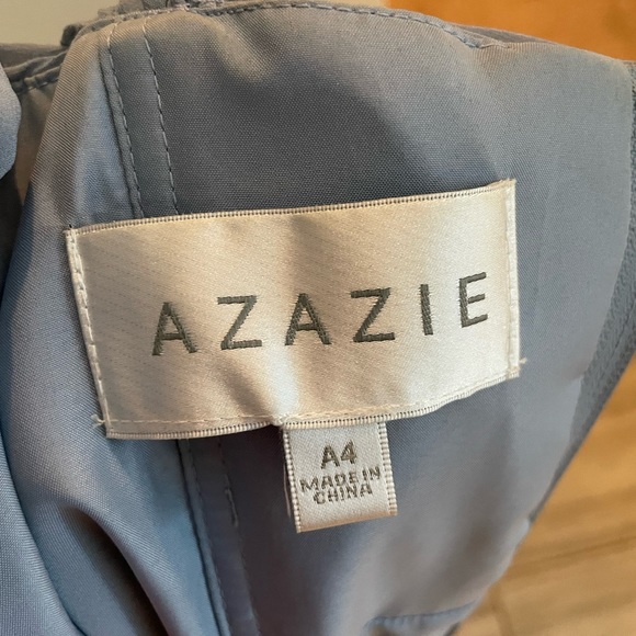 Azazie Bridesmaid Dress. Size A4, color Dusty Blue - Picture 3 of 5